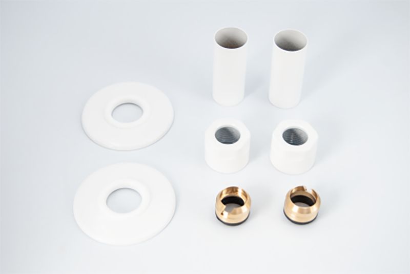 System maskujący pojedynczy Luxrad Cu miedź biały do instalacji grzewczej 1 kpl