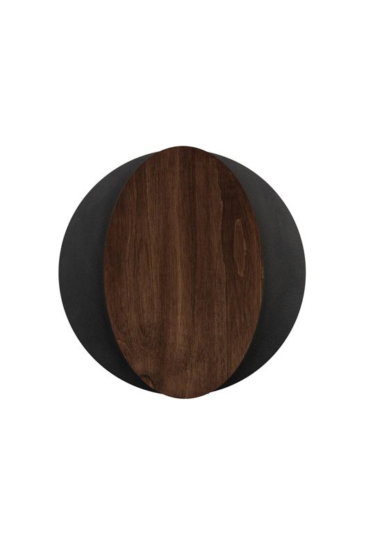 Kinkiet ścienny Sigma Lighting Ovo czarno-brązowy styl nowoczesny 2 x G9 x IP20 wym: 26 x 26 x 5,5 cm - 1 szt.