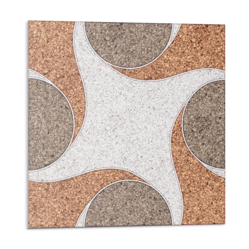 Kafelki samoprzylepne Wallfluent 20x20 cm Wzór falujący w okręgi 20 szt.