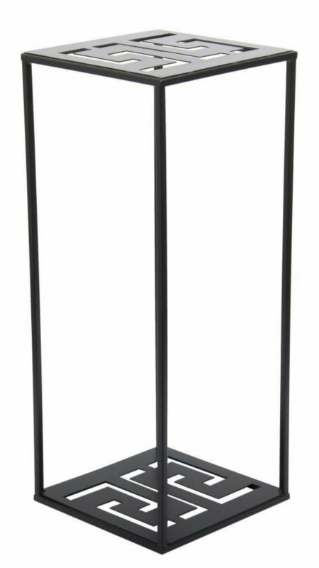 Kwietnik Stojący HowHomely Metalowy Czarny 24x60 cm