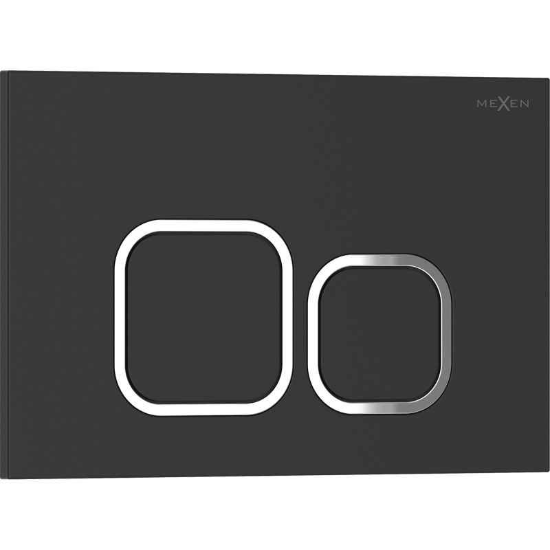 Przycisk spłukujący Mexen Tex 03 czarny matowy 1 szt.