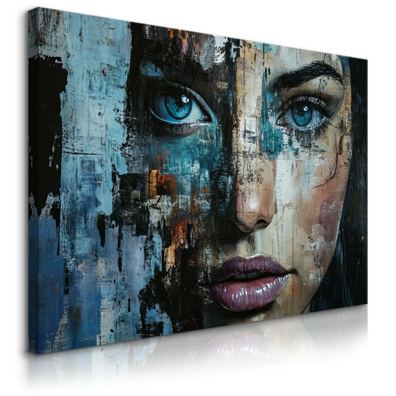 Obraz Muralo Abstrakcyjny Portret Kobiety 120x80 cm 1 szt.