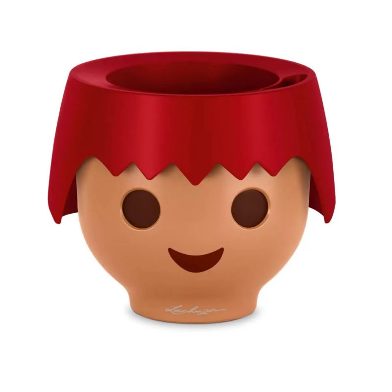 Doniczka Lechuza Do Domu Do Pokoju Dziecka OJO czerwony 1 szt