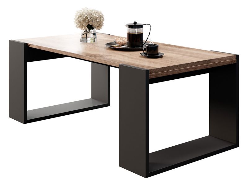 Stolik kawowy MIRJAN 24 Wood dąb wotan/antracyt 1 szt.