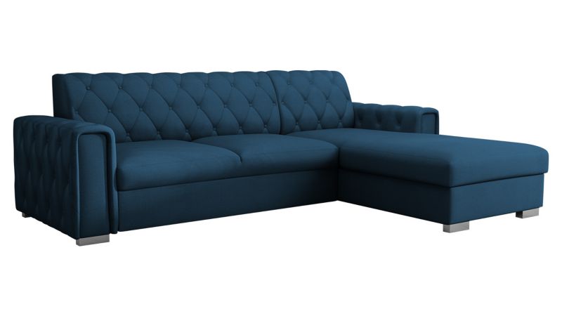 Narożnik z funkcją spania MIRJAN 24 Roma prawy ciemny szafir 1 szt.