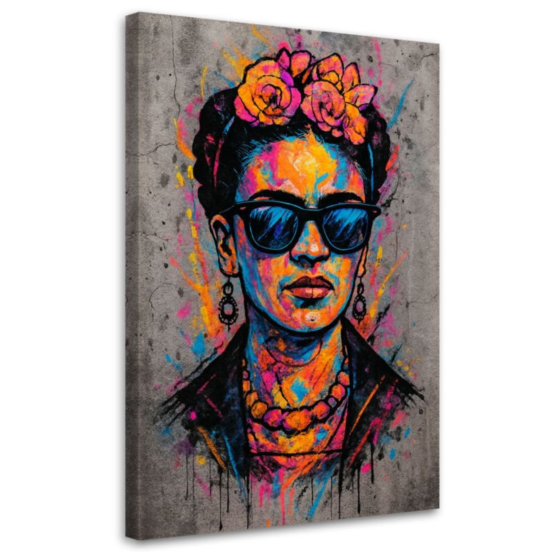 Obraz do salonu Feeby Frida Kahlo Portret Kobiety Pop Art 40x60cm 1szt