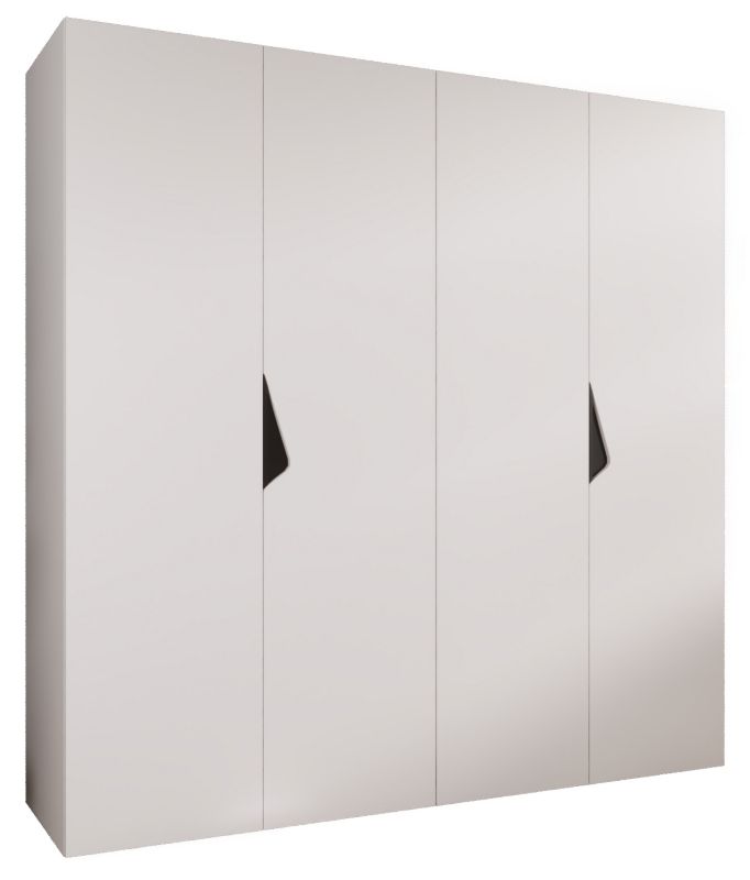 Szafa uchylna otwierana Abiks SANDI 1 200 wys 202 cm Biały + Czarny 1 szt