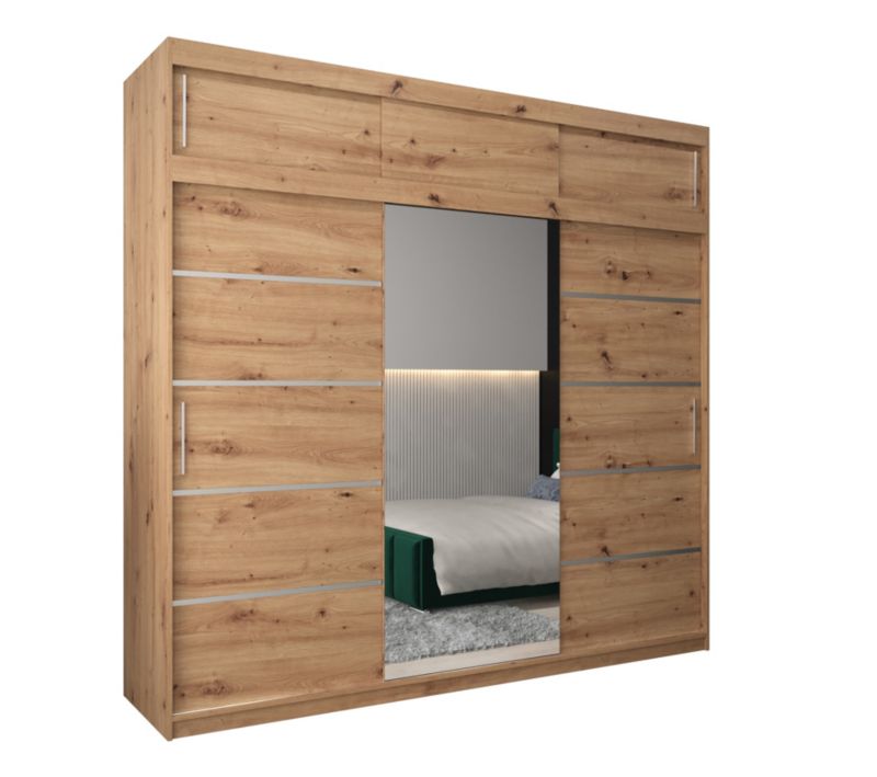 Szafa przesuwna Abiks Verona 2 250 artisan + artisan z nadstawką 1 szt.