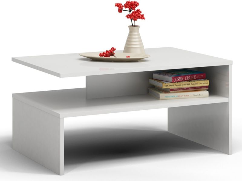 Stolik Kawowy Topeshop Ława Boston Biel Mat 90x60x45 cm 1 szt.