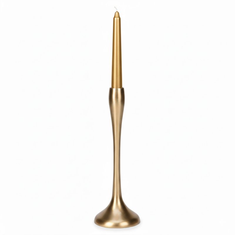 Świecznik EDANTI Metalowy Pojedynczy Na Świecę Świąteczny Glamour 25,5 cm 1 szt.