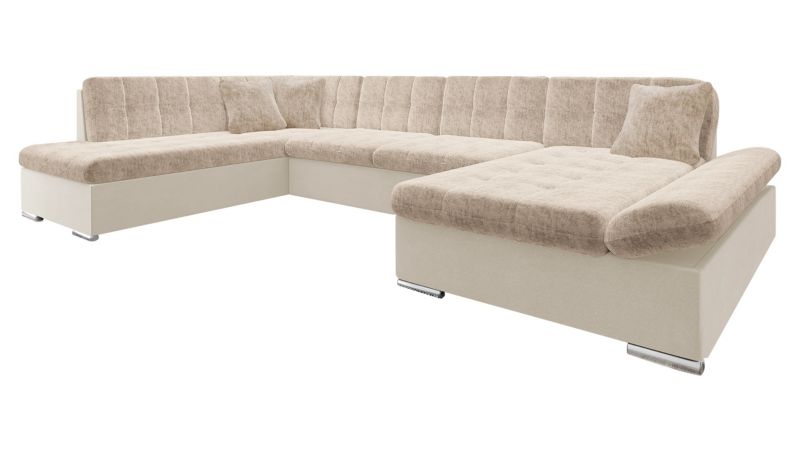 Narożnik z funkcją spania MIRJAN 24 Bergen Premium prawy ecru/kość słoniowa 1 szt.