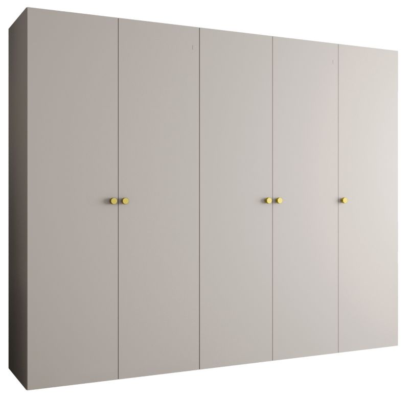 Szafa uchylna Abiks PARMA 1 250 wys. 202 cm Kaszmir + u. Złoty 1 szt