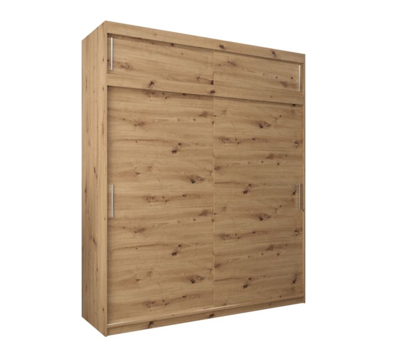 Szafa przesuwna Garderoba Abiks Tokyo 200 artisan + artisan z nadstawką 1 szt.