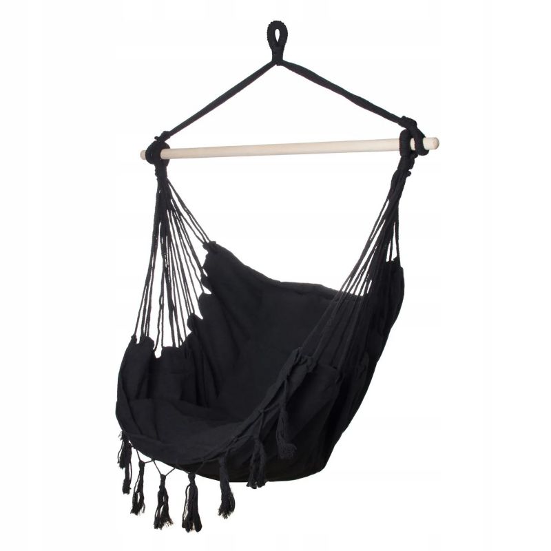 Fotel brazylijski hamak Extralink czarny 1szt