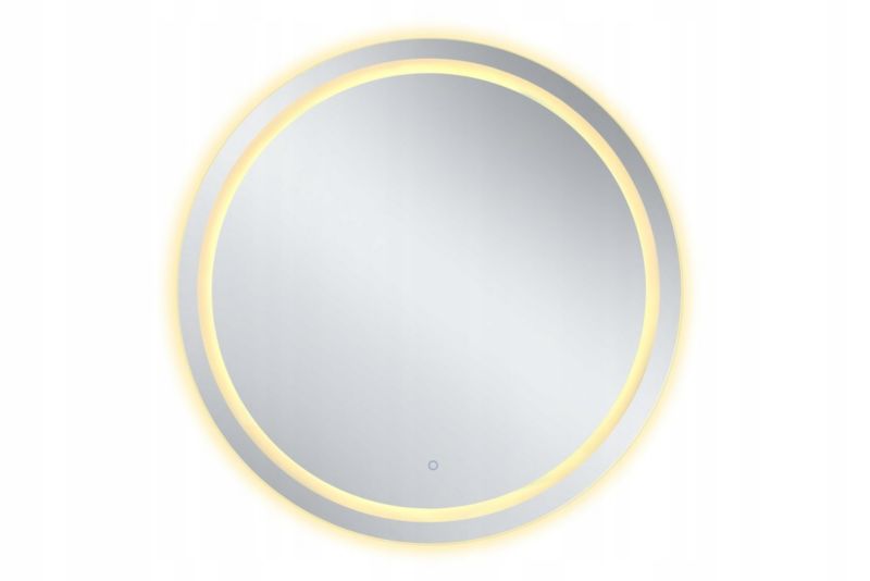 Lustro Łazienkowe Corciano okrągłe z ramką 80 cm z LED 1szt.