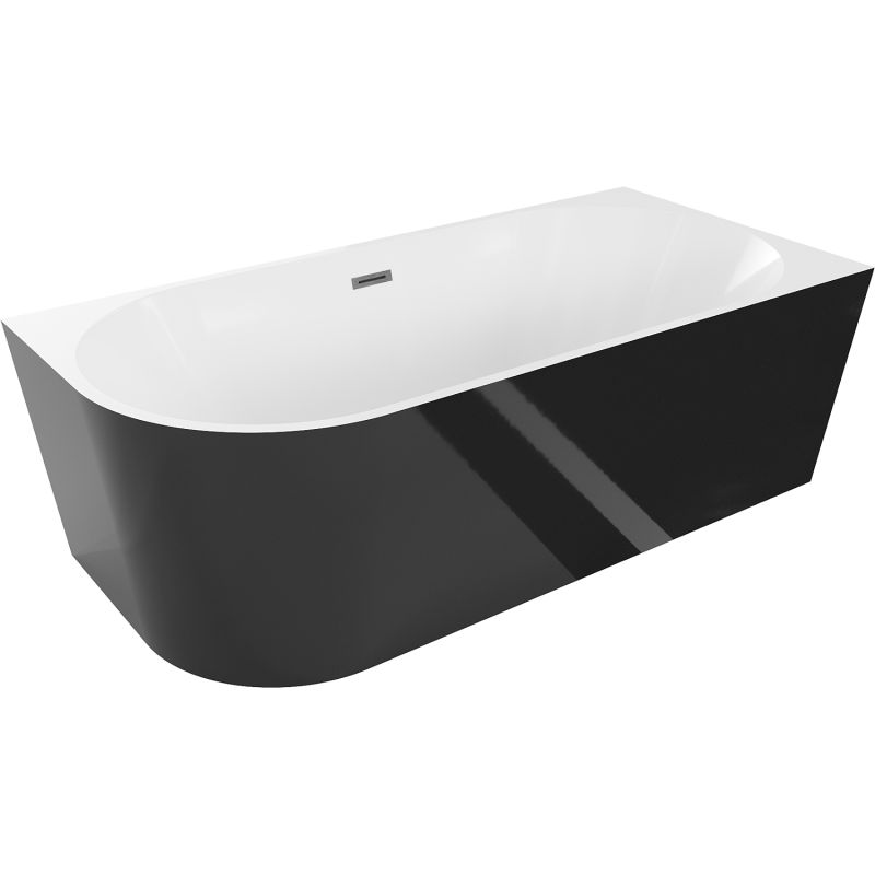 Wanna narożna Mexen Mia biało czarna 150x75 1 szt.