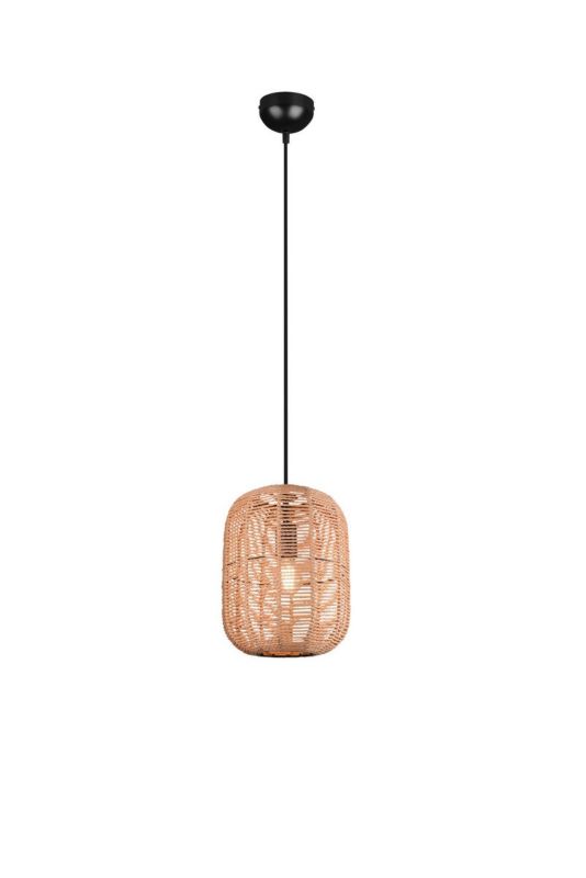 Lampa sufitowa wisząca Trio Runa czarno-brązowa wym: 150 x 25 x 25 cm 1xE27 x 1 szt.