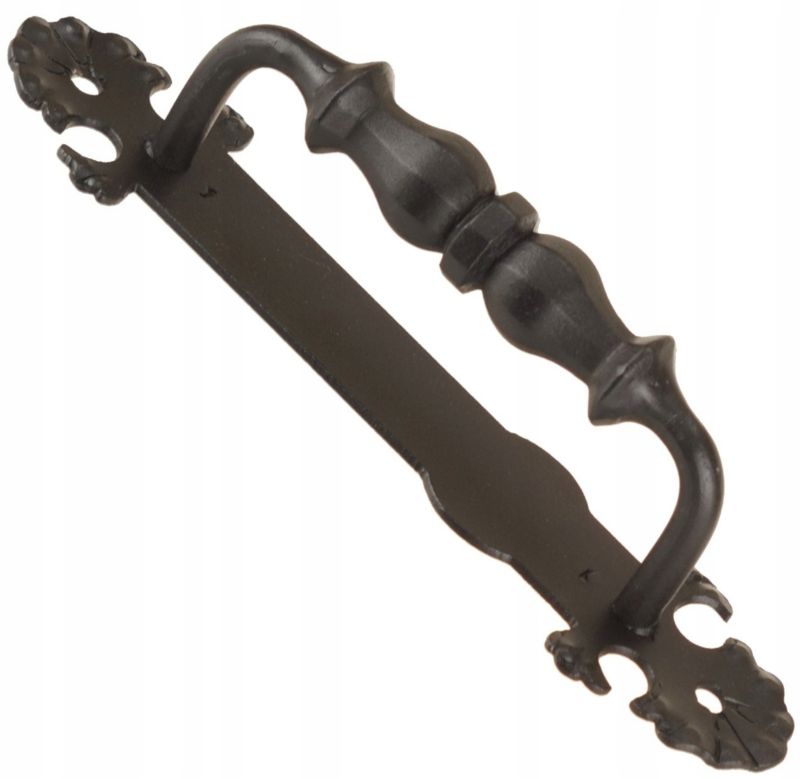 Uchwyt FEINZ Antaba Do Drzwi Ozdobna Czarna Kuta Gruba 295Mm Retro 1 szt.