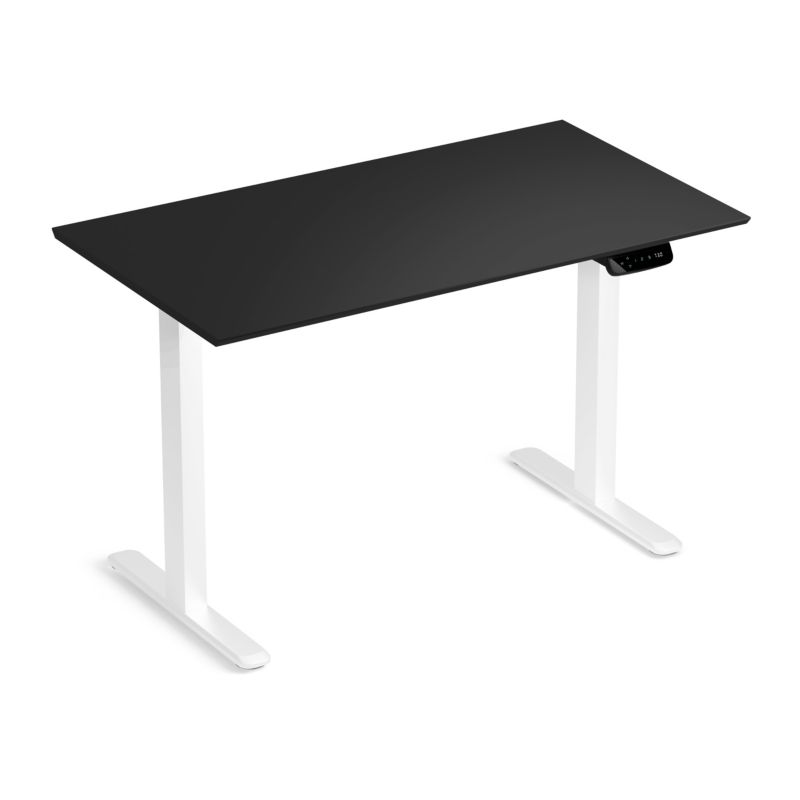 Biurko elektryczne regulowane LVNSystem Control Pro 120 cm biały/czarny 1 szt.