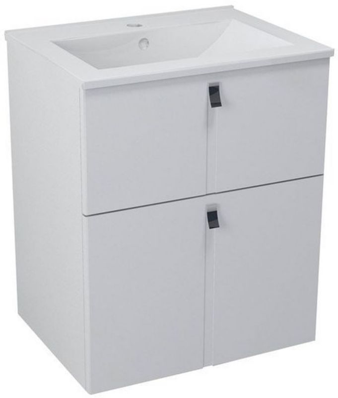 Szafka podumywalkowa Sapho Mitra 60 cm biała wisząca mdf/laminat 1 szt.