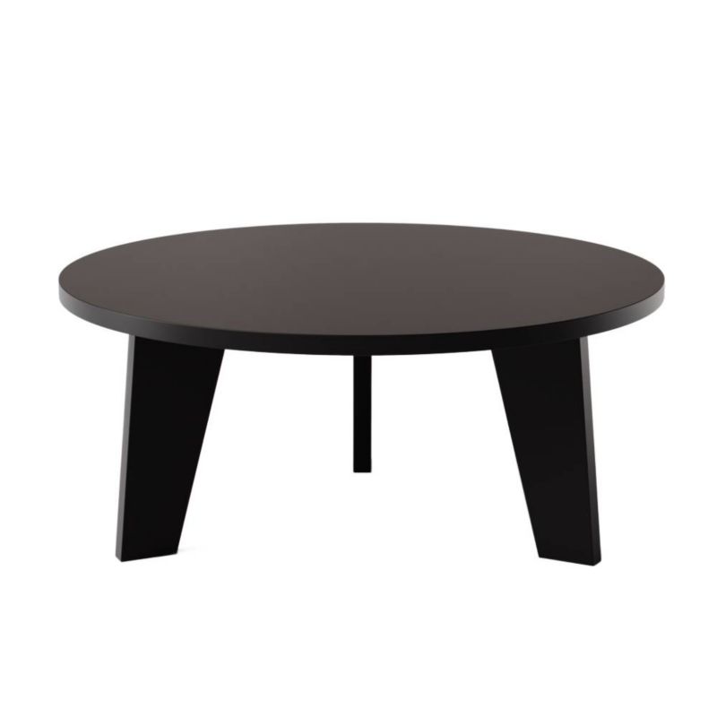 Stolik kawowy KOLM okrągły fi 90 cm ELLA Czarny 1szt.