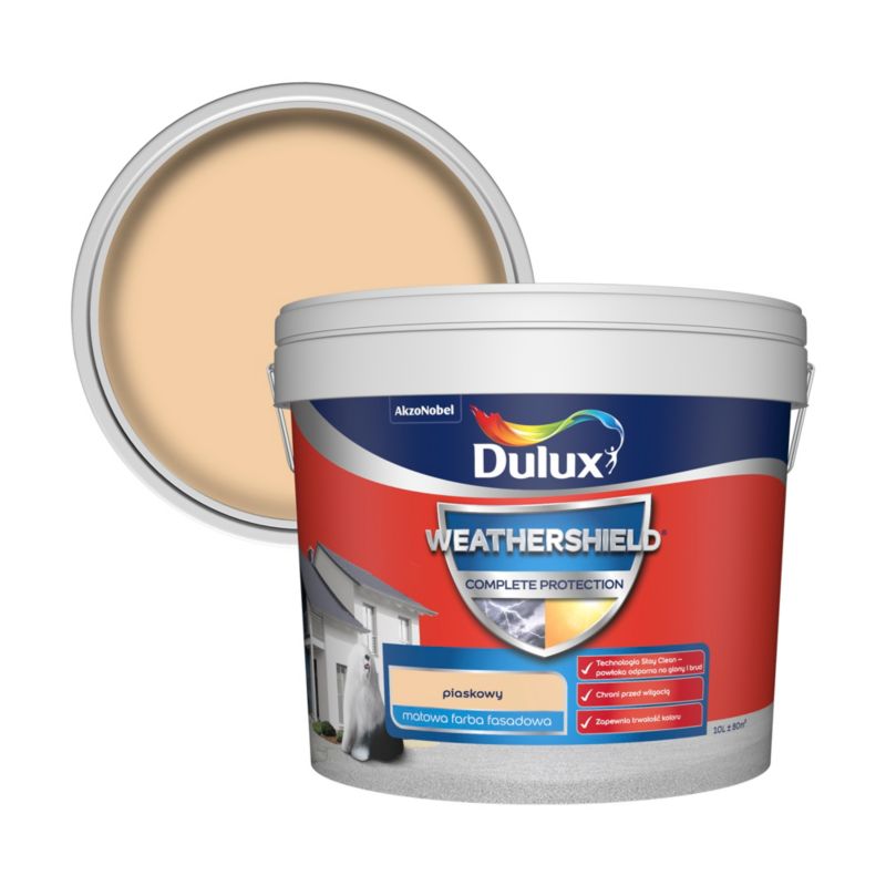 Farba elewacyjna Dulux Complete piaskowy 10 l
