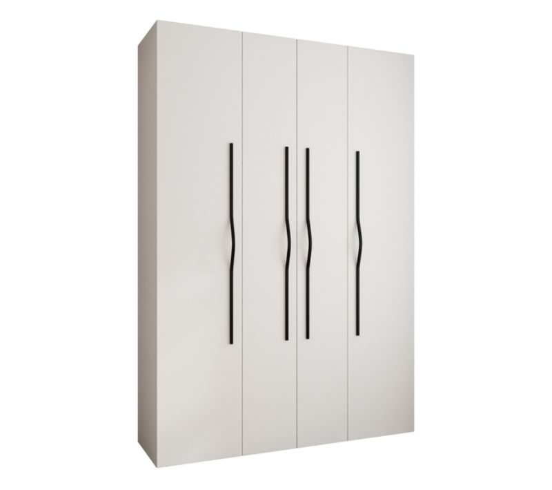 Szafa uchylna Garderoba COMO 2 170 (biały/czarny)