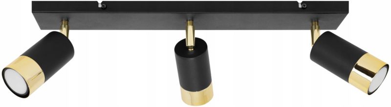 Lampa sufitowa reflektor Light Home LH Hugo 3x GU10 20W kinkiet czarny 1szt.