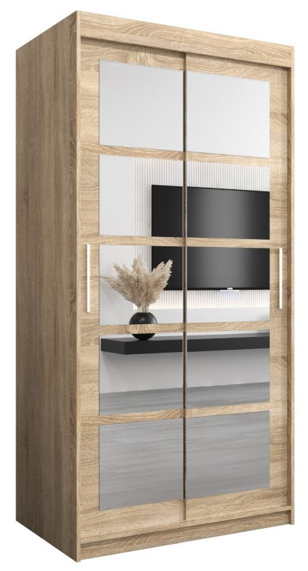 Szafa przesuwna Abiks ROMA 2 100 sonoma + sonoma 1 szt.