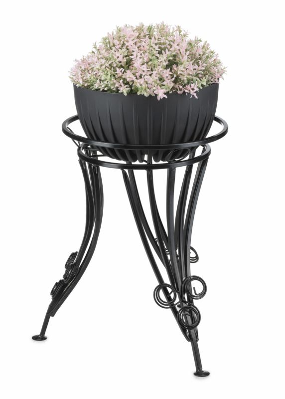 Kwietnik stojący Dąstal Metalowy Czarny 43x47 cm 1 szt.
