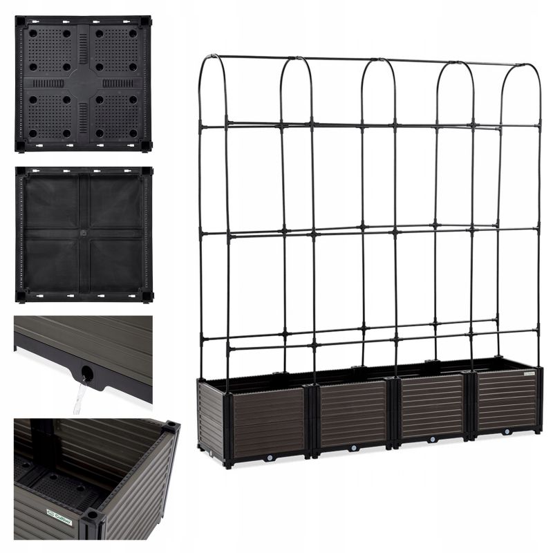 Skrzynia Cultivo Uprawowa Ogrodowa Balkonowa Grządka + Stojak 1 szt