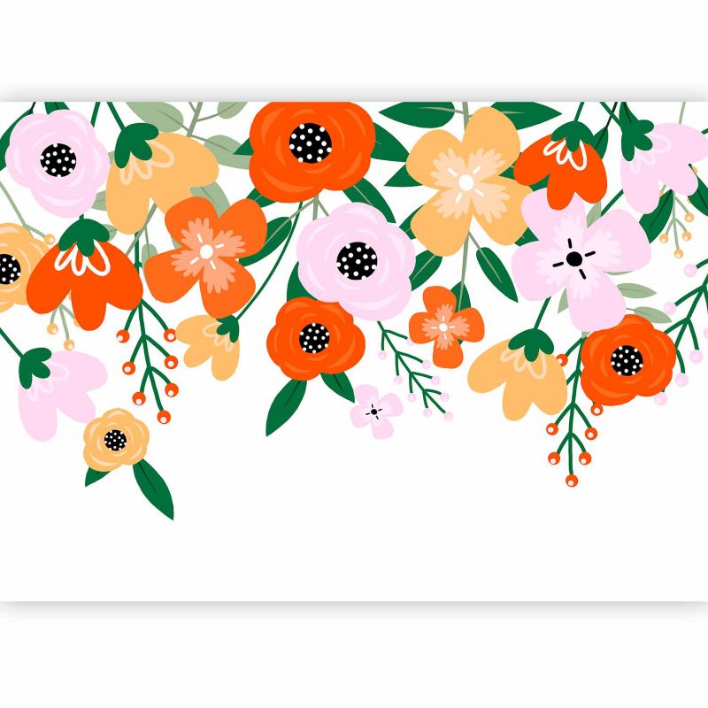 Fototapeta flizelinowa Artgeist 170 g/m2 wodoodporna Kwiaty zielona 450x315 (9 części) 0915ab rolka 1 szt