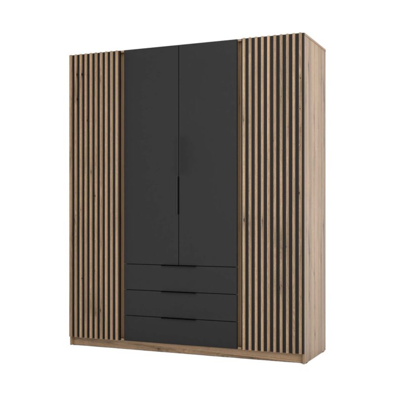 Szafa do przedpokoju 4-drzwiowa z szufladami Bonni Dravero EV/BL-EV 2LAM 2F 3S 1 szt.