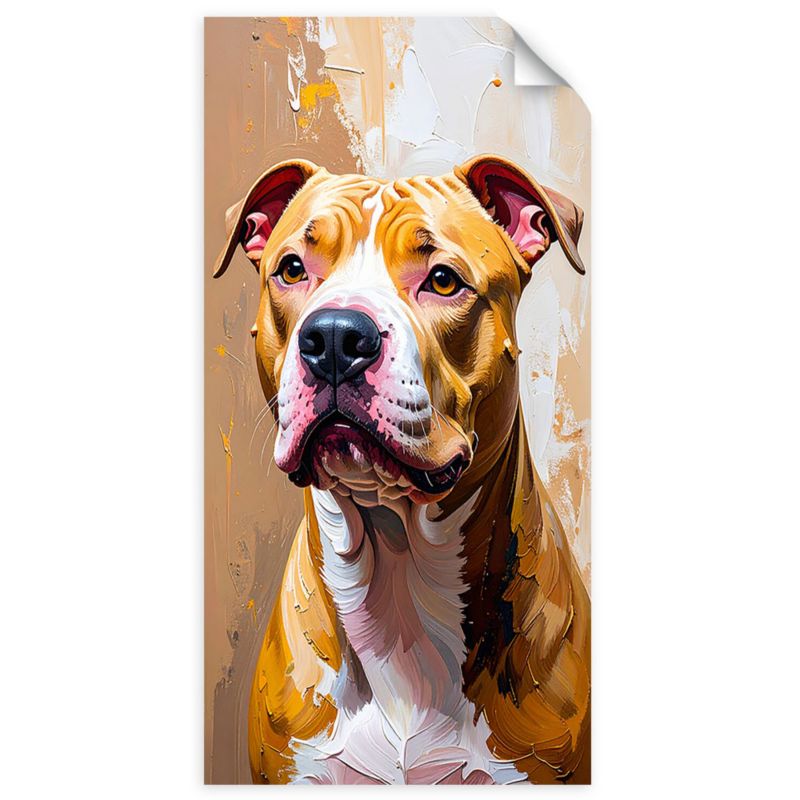 Naklejka samoprzylepna Feeby Pit Bull Pies Zwierzę 40x80cm 1szt