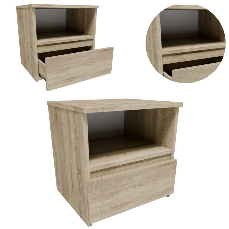 Szafka nocna Matkam CL140SON stolik 40cm dąb sonoma 1 szt.