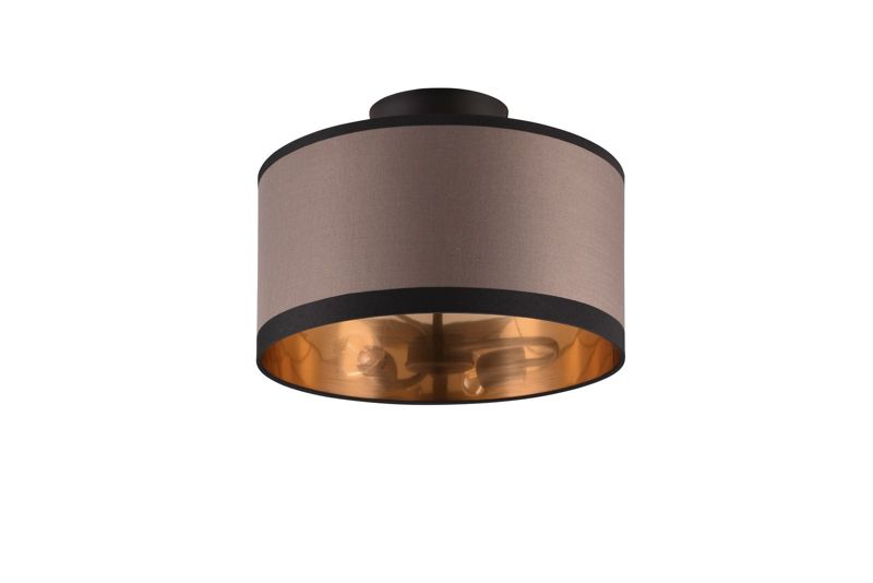 Lampa sufitowa wisząca RL Davos czarna-odcienie szarości-taupe wym: 22 x 30 x 30 cm 2xE14 x 1 szt.