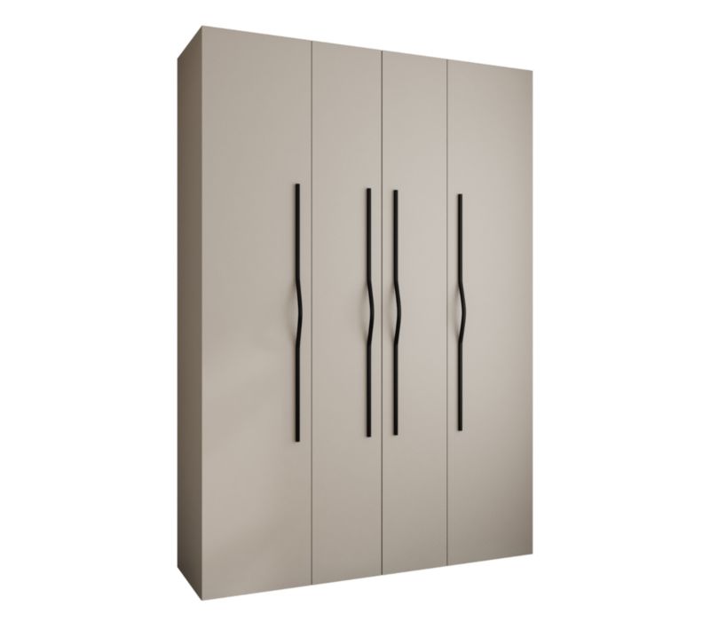 Szafa uchylna Garderoba COMO 2 170 (kaszmir/czarny)