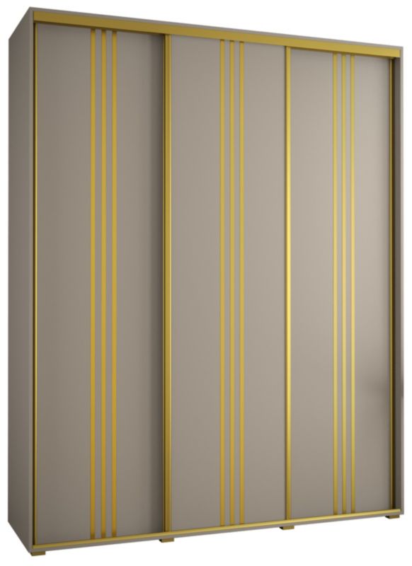 Szafa przesuwna Abiks 45 wysoka Dakota 6 190 kaszmir+kaszmir+złoty 1 szt