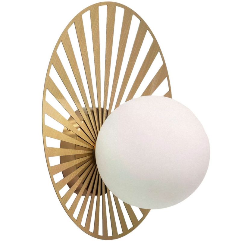 Kinkiet ścienny Abruzzo Gama złoto-biały 1 x G9 x IP20 wym: 32 x 32 x 17,5 cm - 1 szt.