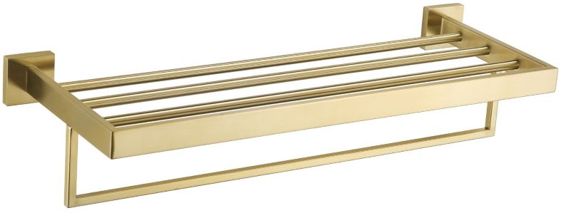 Półka na ręczniki Mexen Vox złota 61,5x14 cm 4 szt.