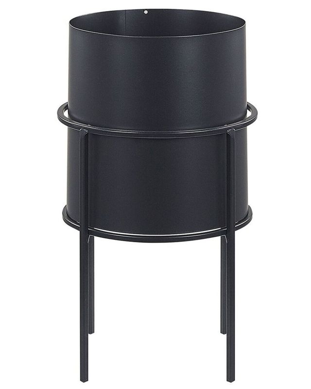 Doniczka na nóżkach Milea Metal Czarny 1 szt.