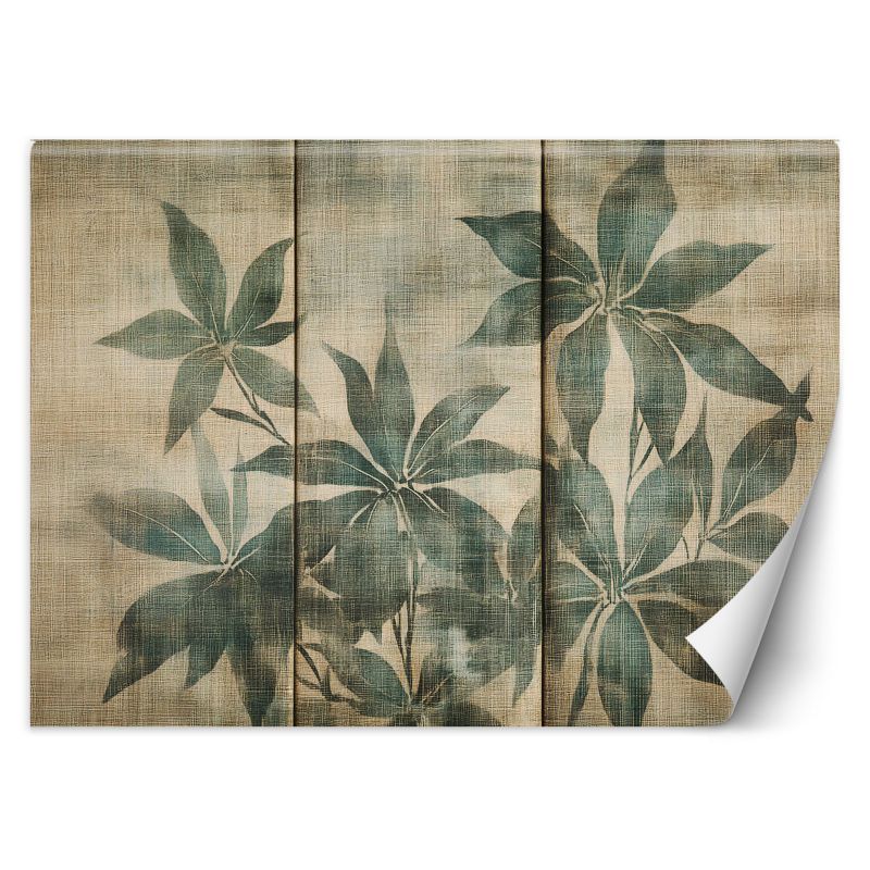 Fototapeta Feeby Liście W Odcieniach Szarosci 450x315 1 szt