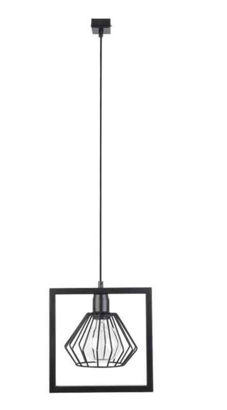 Lampa wisząca Sigma Lighting Saga 4030 czarna dekoracyjna 1xE27 x 1 szt.