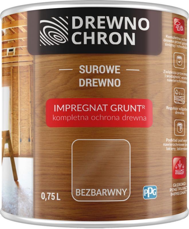 Impregnat Drewnochron Grunt R bezbarwny 0,75 l