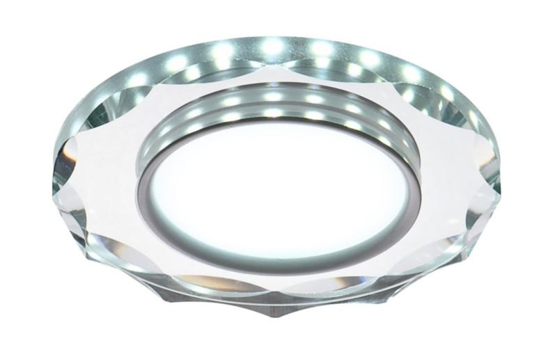 Oprawa sufitowa wpuszczana Candellux Ssp srebrna LED 8W 6000K 500lm IP20 wym: 11,2 x 11,2 cm okrągła - 1 szt.