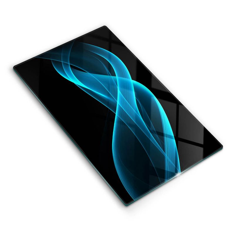 Szklana deska do krojenia Wallfluent 30x52 cm Niebieska abstrakcja 1 szt.