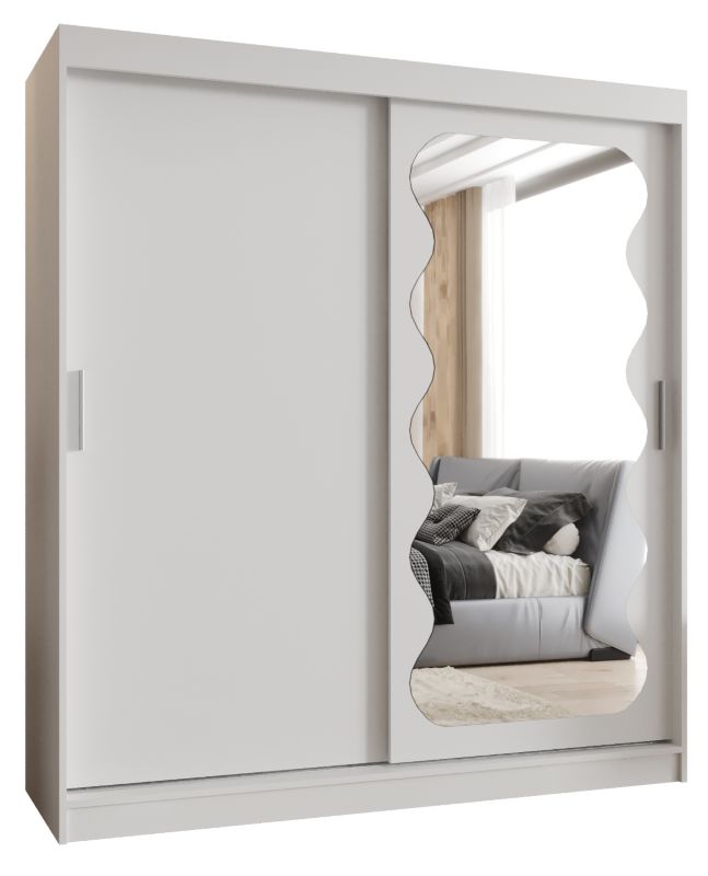 Szafa przesuwna Garderoba Abiks SPOTI 180 biały mat 1szt.