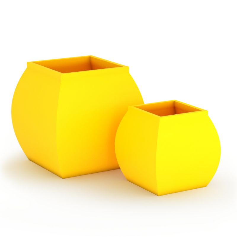 Doniczka PD Concept Do Domu Ogrodu MARS Żółta 1 szt