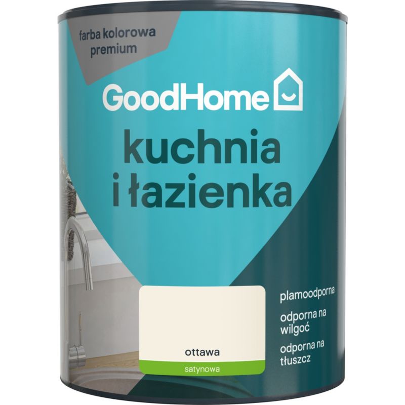 Farba plamoodporna GoodHome Kuchnia i Łazienka ottawa 1 l