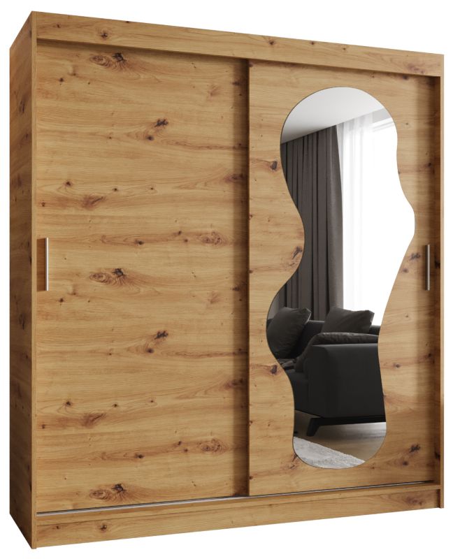 Szafa przesuwna Garderoba Abiks ULTRA 180 dąb artisan 1szt.